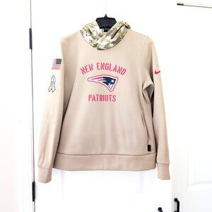 NWOT Women's Size M New England Patriots NFL Nike Dri-Fit On Field Camo Hoodie